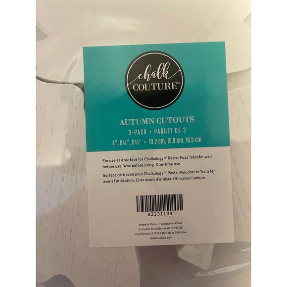 Chalk Couture New 3‎ Piece Wood Surface  Autumn Cutouts - Picture 7 of 7